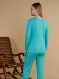 Poly Jacquard Butterfly Lounge Set