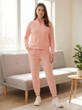 High Neck Jacquard Co-ord Set