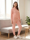 High Neck Jacquard Co-ord Set