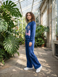 Fleece Round Neck Pyjama Set