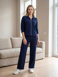 Navy Ease Co-ord Set