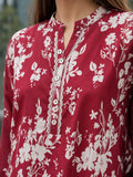 Crimson Floral Lounge Set