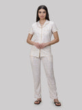 Button Down Front Open Pyjama Set