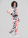 Flower Print Poly French Terry Tracksuit