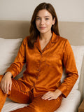 Amber Glow Satin Nightwear Set