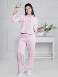 Pink Houndstooth Cozy Lounge Set