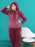 Hooded Warm Up Fleece Tracksuit