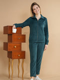 Velour Zip Up Tracksuit