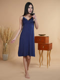 Knee Length Edge Ribbed Nightie