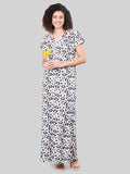 Overall Heart Print Maxi Nightdress