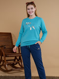 Fleece Round Neck Pyjama Set