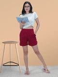 Women's Elastic Waistband Lounge Shorts
