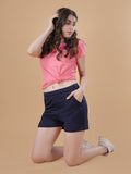 Women's Elastic Waistband Lounge Shorts