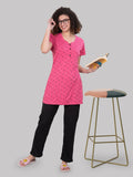 Nightwear Women's Long Kurti with Pant