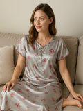 Grey Blossom Nightwear