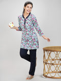 Long Floral Printed Kurti With Pant