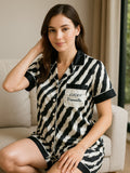 Stripped print 3 pcs Loungewear Set