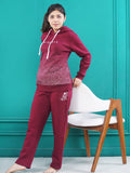 Hooded Warm Up Fleece Tracksuit