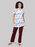 Pankha print long pyjama set