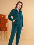 Velour Zip Up Tracksuit