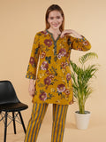 Floral Grace Striped long PJ Set