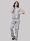 Cotton Blend Printed Pyjama Set