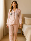 Satin Heart Pyjama Set