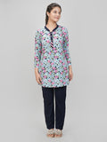 Long Floral Printed Kurti With Pant