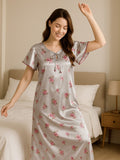 Grey Blossom Nightwear