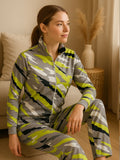 Lime Rush Printed Tracksuit Set