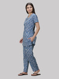 Women's Cotton night suit with pyjama set