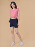Women's Elastic Waistband Lounge Shorts