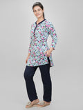 Long Floral Printed Kurti With Pant