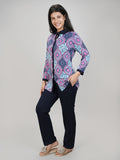 Women's Printed Button Down Nightwear