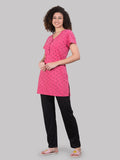 Nightwear Women's Long Kurti with Pant