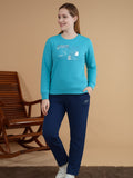 Fleece Round Neck Pyjama Set