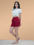 Women's Elastic Waistband Lounge Shorts