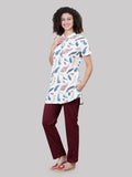 Pankha print long pyjama set