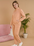 High Neck Jacquard Co-ord Set