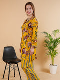 Floral Grace Striped long PJ Set