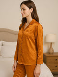 Amber Glow Satin Nightwear Set