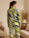 Lime Rush Printed Tracksuit Set