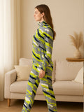 Lime Rush Printed Tracksuit Set
