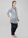 Long Floral Printed Kurti With Pant