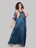 Satin Kaftan Nighty With Belt