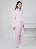 Pink Houndstooth Cozy Lounge Set