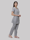 Rock Print Long Pyjama Set