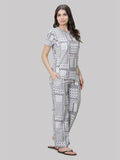 Cotton Blend Printed Pyjama Set