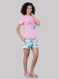 PINK TOP WITH BLUE SHORTS FOR GIRLS