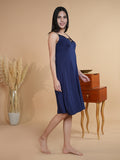 Knee Length Edge Ribbed Nightie